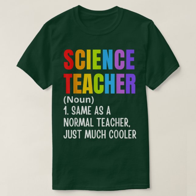 Definition för Science Teacher Funny Back to schoo T Shirt (Design framsida)