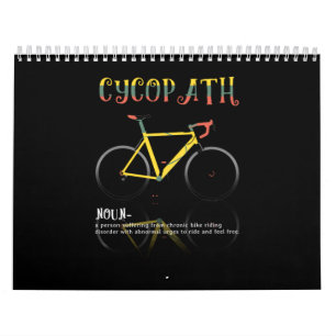 Definition Funny Cycling Addict Gift för Kalender