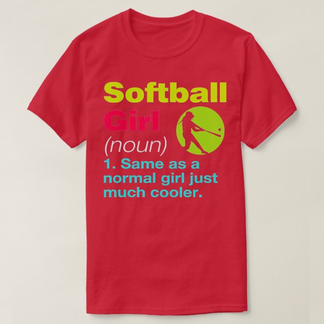 Definition Funny för Softball Woman Pitcher Mor T Shirt (Design framsida)