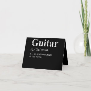 Definition Guitar Bästa instrumentet i världen Tack Kort