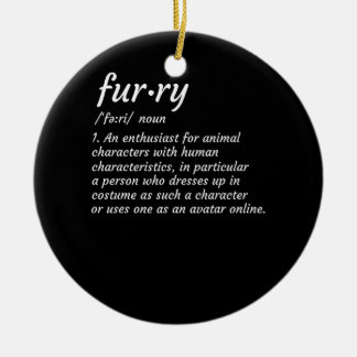 Definition Hårig från Hårig Design Cosplay Julgransprydnad Keramik