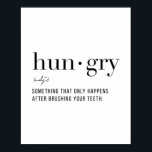 Definition Hungrig Poster<br><div class="desc">Definition Hungrig</div>