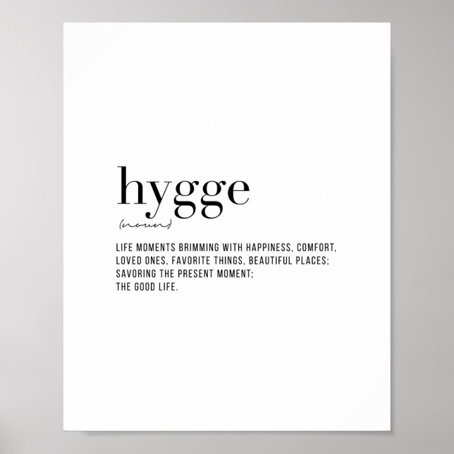 Definition Hygge Poster (Framsidan)
