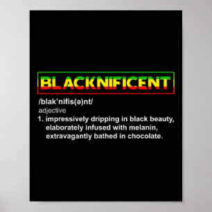 Definition Junette Black History African Poster