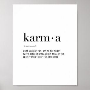 Definition Karma Poster