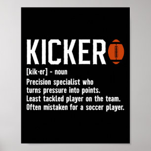 Definition Kicker-fotboll Placeki Poster