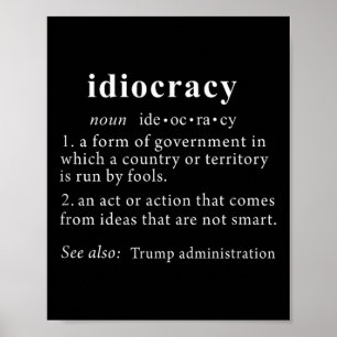 Definition Kvinnor i Manar i antitrump T Shirt Idi Poster