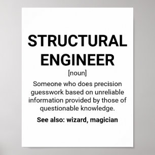 Definition Noun för Ingenjör Poster