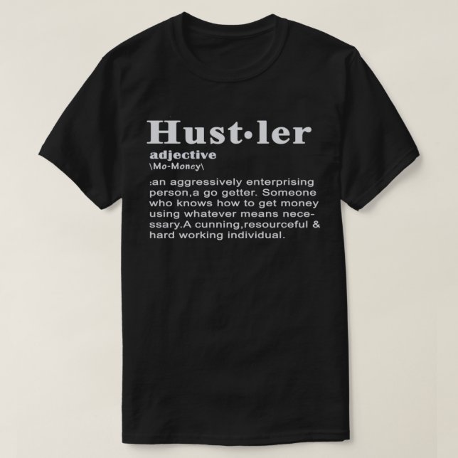 Definition of a Hustler Essential T-Shirt (Design framsida)
