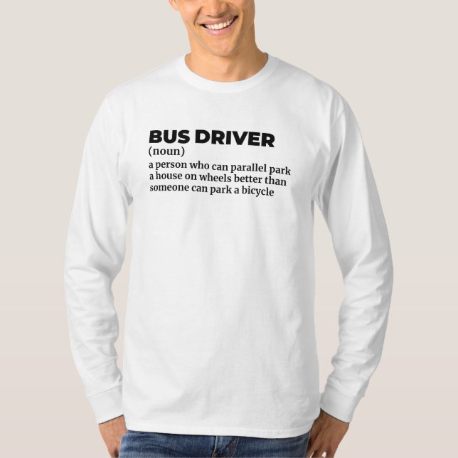 Definition Shirt för School Buss Operator T (Framsida)