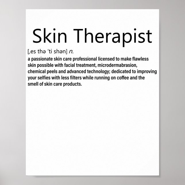 Definition Skincare älskare Poster (Framsidan)