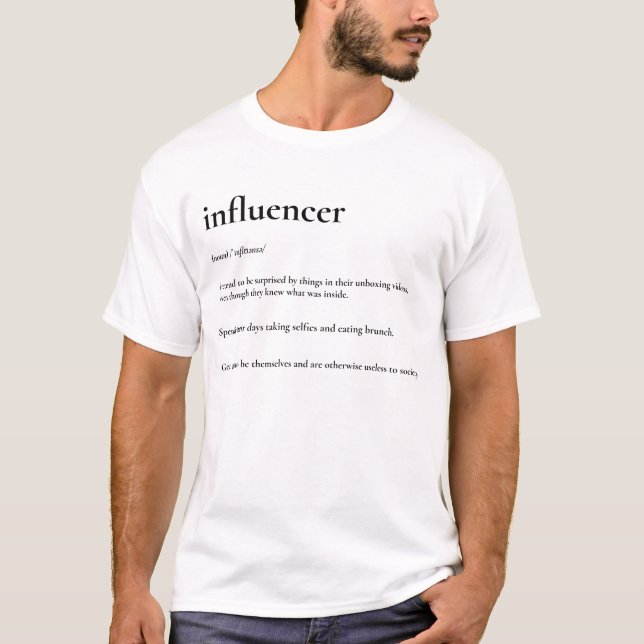 Definition T-Shirt i influencer Dictionary (Framsida)