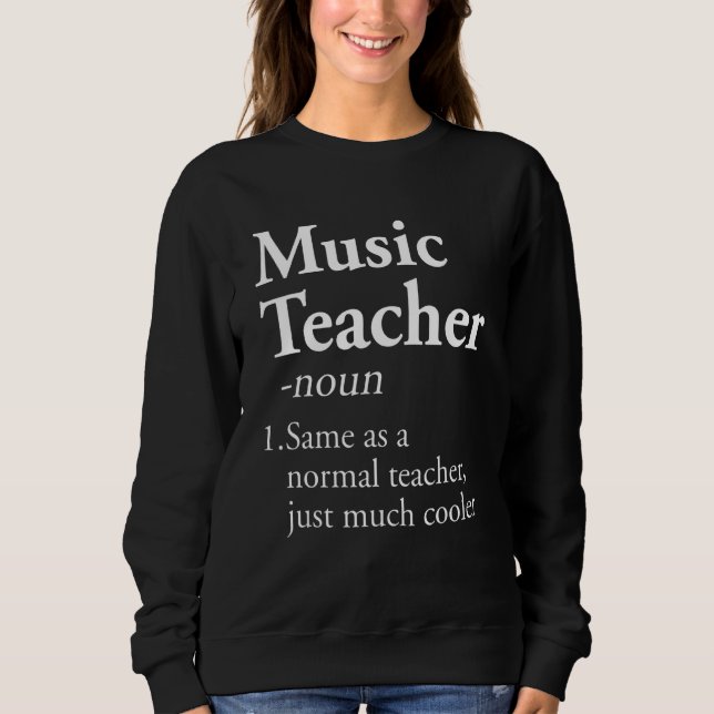 Definition Teaching Back to school för musiklärare T Shirt (Framsida)