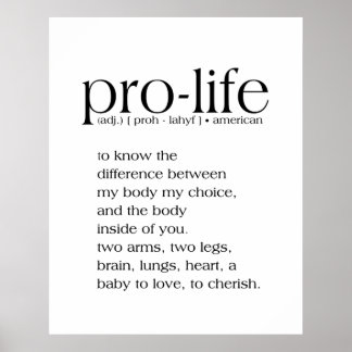Definition Wall Art för ProLife Poster
