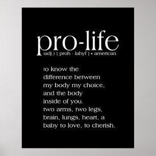 Definition Wall Art för ProLife Poster
