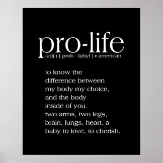 Definition Wall Art för ProLife Poster