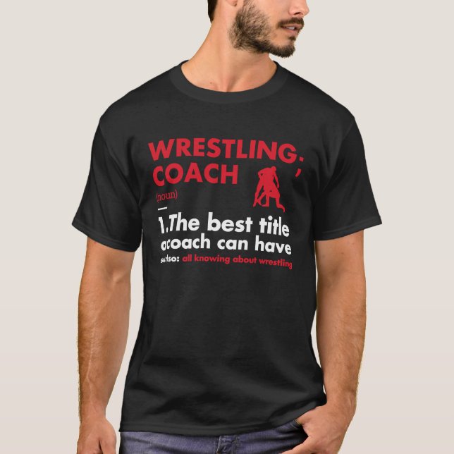 Definition Wrestling av sportträning T Shirt (Framsida)
