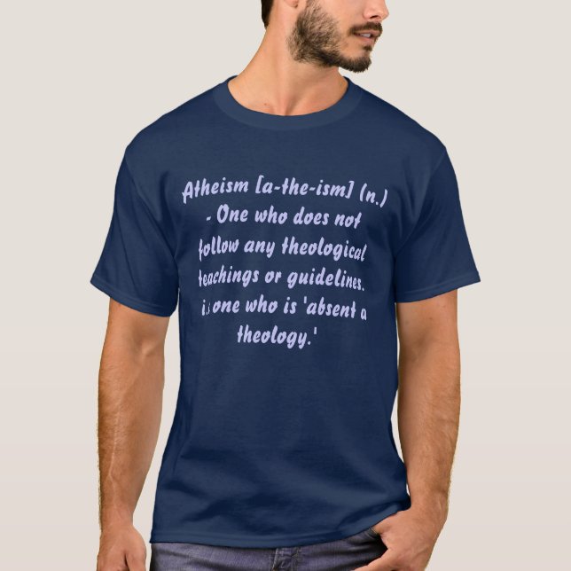 Definitionen av ateismt-skjortan t-shirt (Framsida)