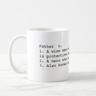 Definitionen av pappan kaffemugg