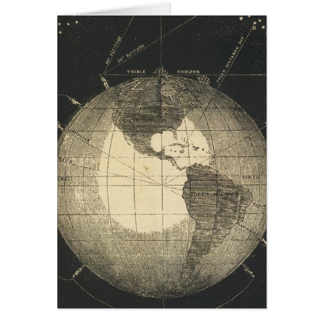 Definitioner av jord hälsningskort (Framsidan)