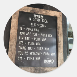 Definitioner av Pura Vida Sticker Runt Klistermärke