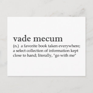 Definitioner: Vade Mecum Vykort