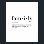 Definitionsfamilj Poster<br><div class="desc">Definitionsfamilj</div>