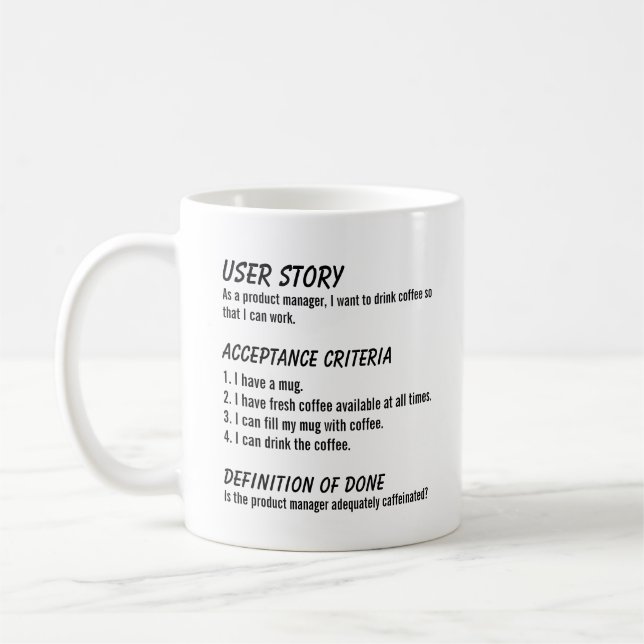 Definitionsfunktion för software Ingenjör i defini Kaffemugg (Vänster)