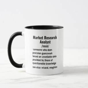 Definitionsgåvor från finansanalytiker mugg