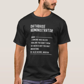 Definitionsjobbtitel för datainmatningsdefinitions t shirt