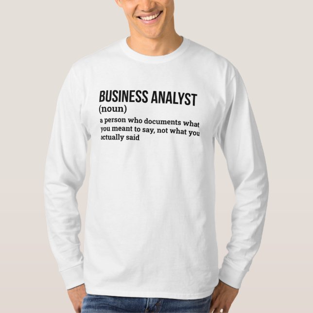 Definitionsleverans för Operations Analyst T Shirt (Framsida)