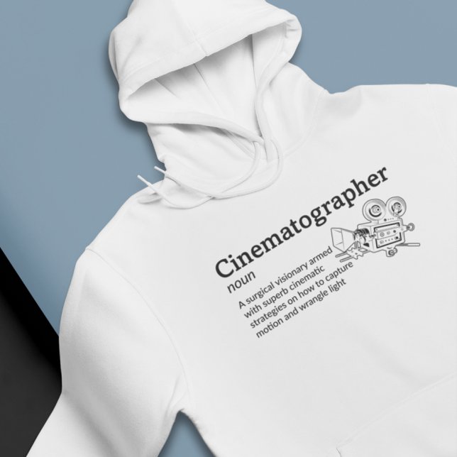 Definitionsljus för biograf - filmmakare hoodie (Skapare uppladdad)