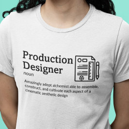 Definitionsljusläge för produktionsdesigner - film t shirt