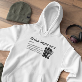 Definitionsljusläge för skriptansvarig - film hoodie