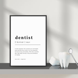 Definitionsmapp för tandläkarkontors tandläkardefi poster