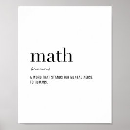 Definitionsmatematik Poster