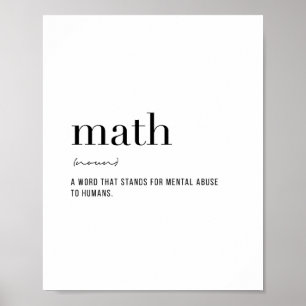 Definitionsmatematik Poster