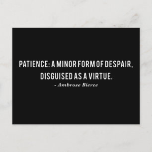 Definitionsoffert för Ambrose Bierce-patienten Vykort