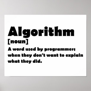 Definitionsprogram för algoritm, funny ordlista poster