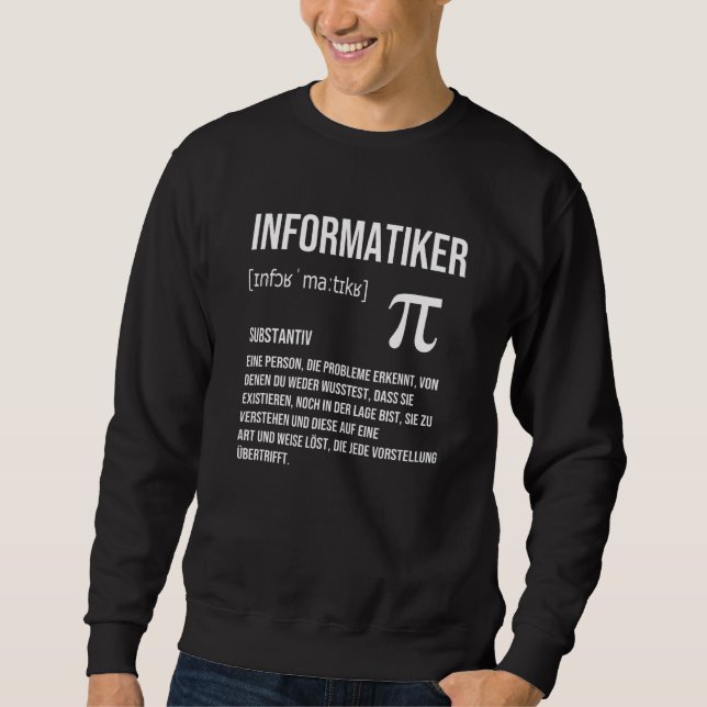 Definitionsprogrammerare för informationsleverantö lång ärmad tröja (Framsida)