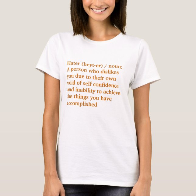 DefinitionTs - Hater Tee Shirt (Framsida)