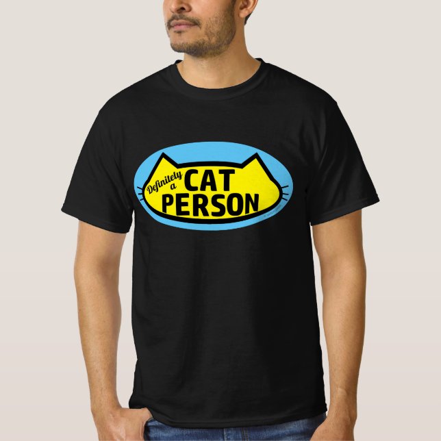 Definitivt en CAT PERSON Cat Lover T Shirt (Framsida)