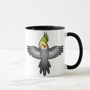 Definitivt en fågelperson (cockatiel) mugg