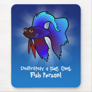 Definitivt en fiskperson (bettfisk) musmatta
