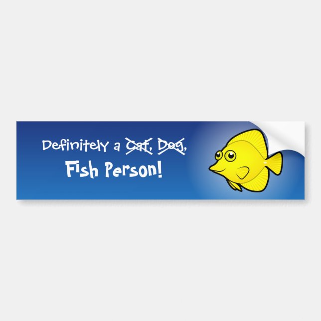 Definitivt en fiskperson (tang 1) bildekal (Framsidan)