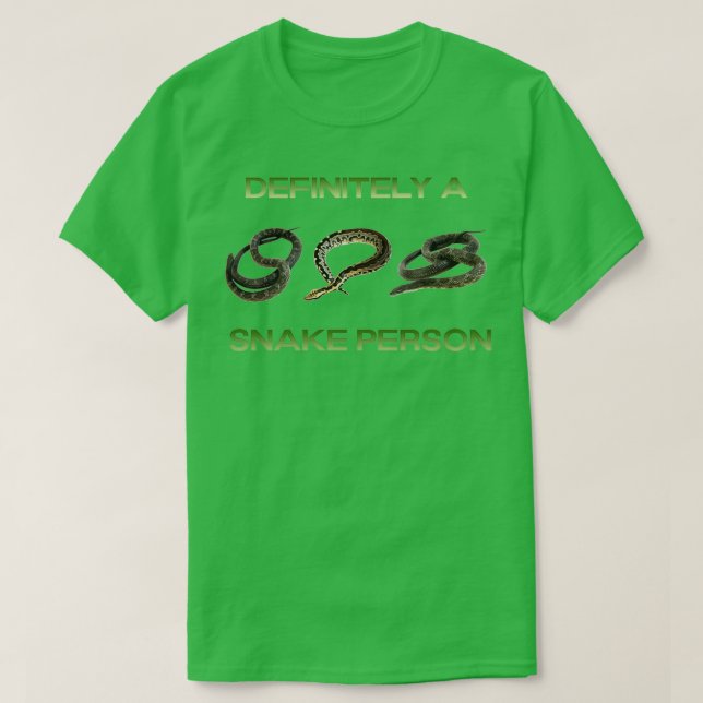 Definitivt en orm person (32) t shirt (Design framsida)