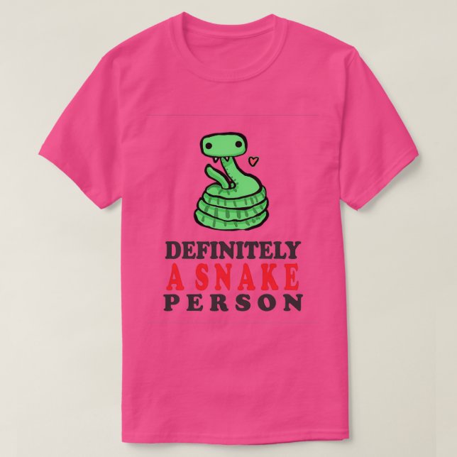 Definitivt en orm person (52) t shirt (Design framsida)
