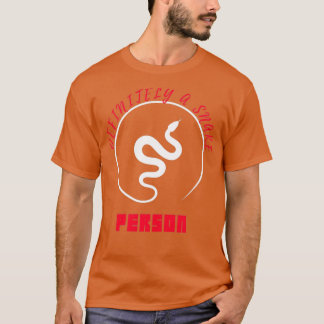 Definitivt en orm person Vitorm Snake Art T Shirt