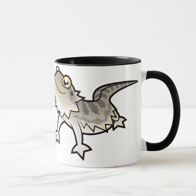 Definitivt en reptil-person (skäggagame) mugg (Höger)