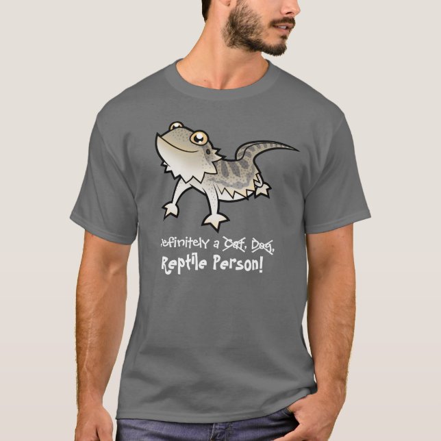 Definitivt en reptil-person (skäggagame) tröja (Framsida)